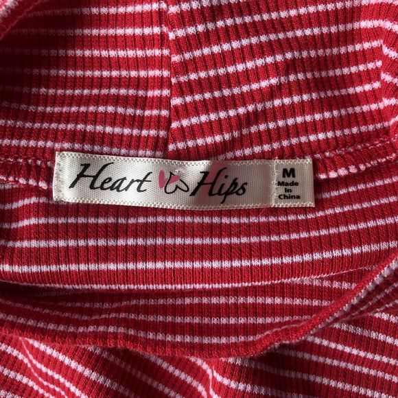 Heart & Hips Sleeveless Mock Turtleneck Women Dress Size M (Junior) Striped - Picture 6 of 10